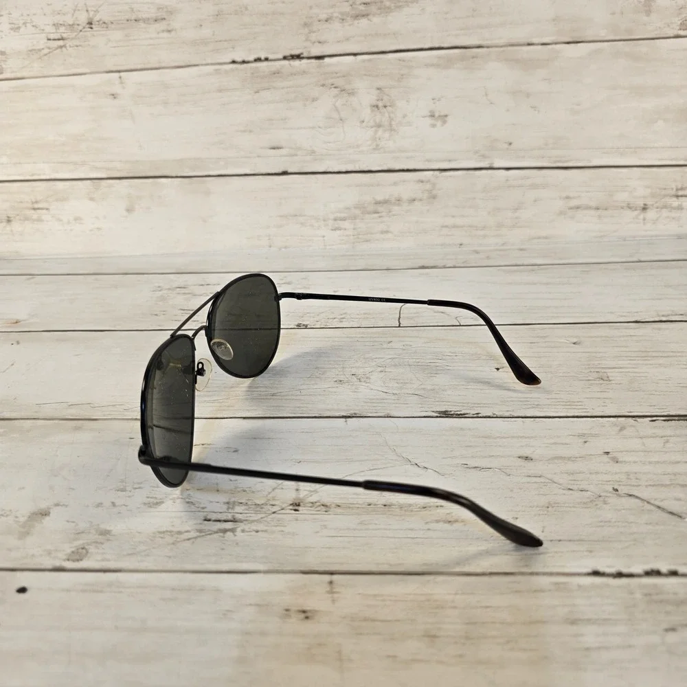 Unbranded Black Metal Aviator Sunglasses UV400 Protection 22953000